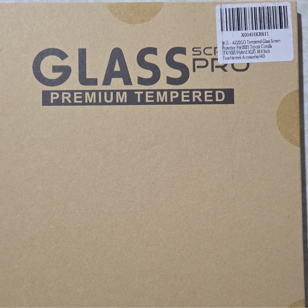 Screen Protector Tempered Glass for 2025 2026 Toyota Corolla XSE FX SE 10.5 Inch